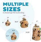 Outward Hound Hide-A-Squirrel Dog Toy – Interactive 2‑in‑1 Plush Puzzle with 3 Squeaky Removable Squirrels, Medium