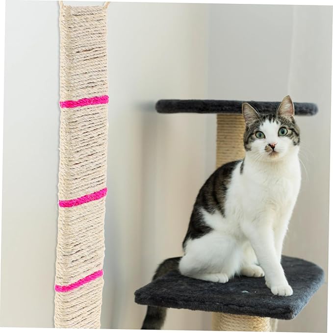 Sisal Cat Scratcher Hanging Pad Random Color for Corners Durable Scratch Mat for Cats Healthy Outlet for Natural Instincts Keeps Cats Entertained and Engaged