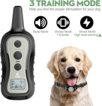 PATPET Dog Training Collar Shock Collar with Remote - 3 Training Modes, Beep, Vibration and Shock, Up to 1000 ft Remote Range, Rainproof for Small Medium Large Dogs