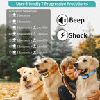 PetJoy Dog Bark Collar, Automatic Barking Collars, Bark Shock Collar with 5 Adjustable Levels of Sensitivity, Barking Training Collar IPX7 Waterproof, Bark Collar 3 Packs