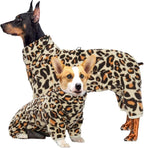 ROZKITCH Dog Winter Pajamas, Pet Windproof Warm Cold Weather Jacket Vest with Luminous Zipper, Jumpsuit Apparel Outfit Clothes for Small Medium Large Dog Brown S