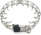Herm Sprenger Stainless Steel Prong Dog Collar with ClicLock Buckle - for Small Medium Large Dogs – Ultra-Plus Training Pinch Collar with Quick Release - Made in Germany (23in (58cm) x 3.2mm)