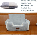 Cat Bed for Indoor Cats - Cat House Cats Tent with Removable Washable Cushioned Pillow, Soft and Self Kitten beds,Pet Bed, Grey,15inches
