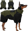 DENTRUN Dog Winter Coat, Warm Fleece Jacket, Pajamas Turtleneck Sweater, Cold Weather Outfit, Thermal Bodysuit, Sweatshirts, Snowsuit, Puppy Coat, Apparel, Fleece Soft Jumpsuit