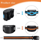 Replacement Collar for Shock Training Bark Collar,Dog Shock Collars Replacement, Nylon Replacement Collar Strap for E Collar Wireless Dog Fence Receivers（2 Piece, Blue+Orange）