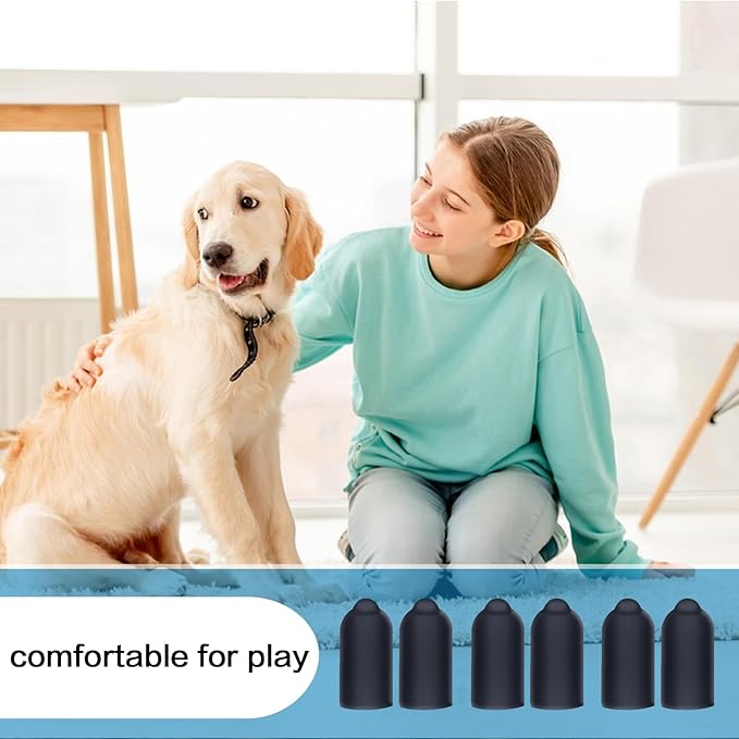 Shock Collar Rubber Tips for Dog,24 Pieces Column Conductive Rubber Sleeve Prong Collar Cover Training Collar Replacement Parts for Dog Shock Collar Prongs or Anti Bark Collars (13 mm)