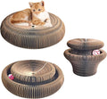 Magic Organ Cat Scratching Board & Interactive Toy Set - Durable Cardboard Scratcher with Scratching Ball for Indoor Cats - Mental & Physical Exercise for Kittens & Adult Cats