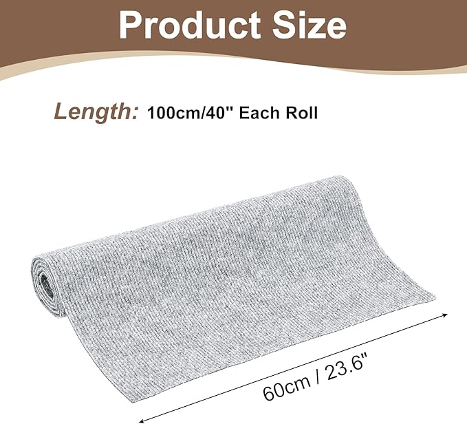 uxcell Self-Adhesive Cat Scratching Mat, 1 Roll 39.4" x 23.6" Couch Protector from Cat Claws for DIY Sofa, Wall, Doors, Cut Anti Cat Scratch Pad Carpet Mat, Light Gray