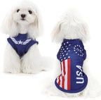 American Flag Inspired Dog Vest: Perfect Dog Shirt, Ideal Tank Top for Everyday Wear, Independence Day Celebrations Quality Materials for a Cute and Stylish Look Blue USA 3XL