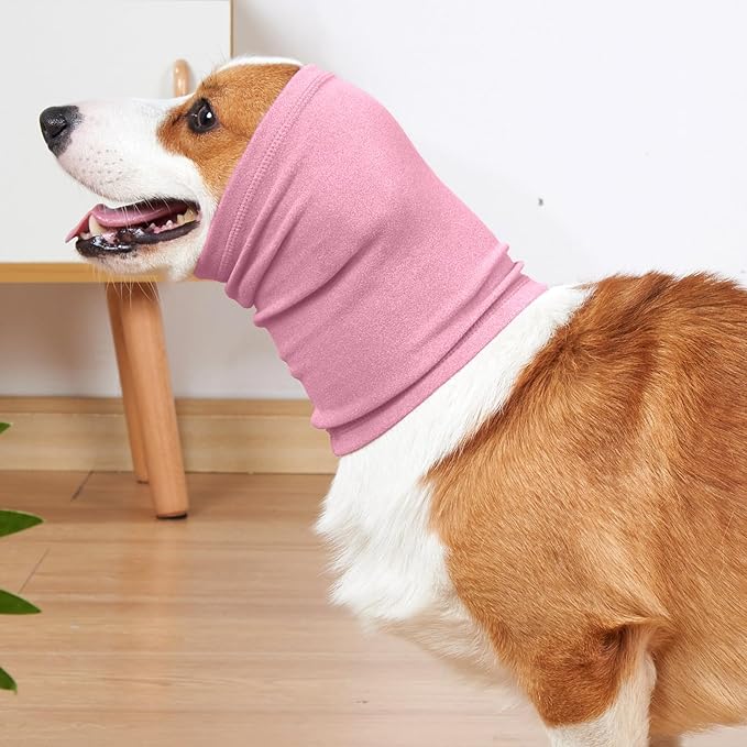 Nanaki Dog Calming Hoodie Ear Wraps for Dogs, Fireworks Ear Protection Head Muffs Doggy Warp Anxiety Relief, Doggy Hematoma Wrap, Pet Head Cover for Grooming and Force Drying Bathing Pet Protector