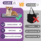 Pawaboo Dog Purse Carrier for Small Dogs with Pocket, Lightweight Dogs and Puppies Tote Bag Carrier, Dog Carriers Soft Sided for Puppy Cat Rabbit, Shopping Travel Puppy Carriers Under 11 LBS, Black