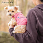Parisian Pet Princess Dog Shirt – 100% Cotton Shirts for Medium Dogs – Pink Sleeveless Puppy Clothes – Lightweight and Breathable Dog Apparel – Girl Dogs Clothes - Stretchy Pet T Shirts