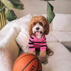 Pet Dog Striped T-Shirt Dogs Cats Cotton Vest Spring Summer Pet Apparel Tee Shirt Suitable for Small and Medium Large Pets French Bulldog Bichon