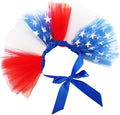 Dog Tutu Dress for Small Dogs Cats, Pets Costume Party Puppy Skirt Halloween Accessories (Red Blue White, X-Large)