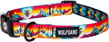 Wolfgang Heavy Duty, Adjustable Dog Collar with Quick Release Nylon Buckle for Walking & Training, MountainVibes Print, Large