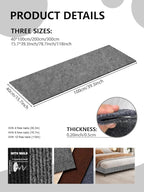 Cat Scratch Couch Furniture Protector, Adhesive Cat Scratch Pad Deterrent for Furniture, DIY Wall Climbing Cat Scratcher Couch Protector from Cat Claws Scratching Mat Indoor (LightGrey,39.3x15.8In)