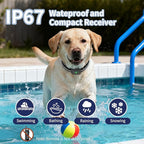 Dog Shock Collar-4900Ft Dog Training Collar with Remote,IP67 Waterproof Electric Collar with 4 Training Modes,Support Remote Calling Feature,Rchargeable E-Collarfor All Dog Sizes (10-120lbs)
