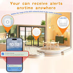 WiFi Dog Door Bell for Potty Training to Go Outside, Smart Doggie Door Bell for Dog, Wireless Doggy Doorbell with Phone App
