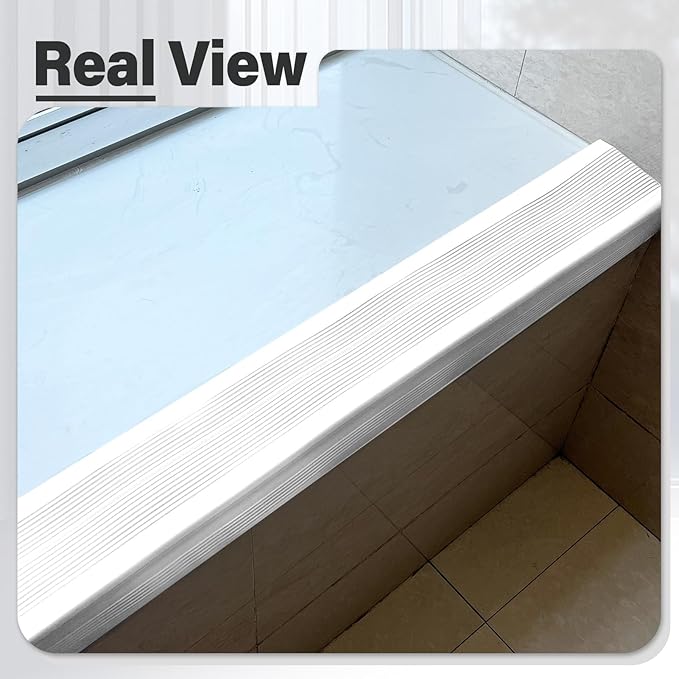 Dog Cat Scratching Windows Sill Protector，Rubber Anti Scracting from Dog Cats for Home Furniture Edge Protection Flexible Rubber L-Type 4x1.6inch Non Slip Cuttable(78.7" White)
