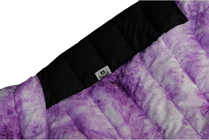 Micai Dog Warm Jacket, 4-Legs Covered Waterproof Windproof Reflective Vest, Zippered Adjustable Outdoor Snow Jacket for Small to Large Dogs - Purple M