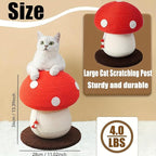 Mushroom Cat Scratcher, Cute Cat Scratching Post, Durable Sisal Rope Cat Scratching Board, Kitten Tree, Cat Toy for Cats to Play and Care for Their Claws, No Assembly Required