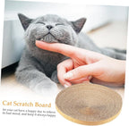 ABOOFAN Cat Scratch Board Replacement Core Round Corrugated Cardboard 14.43 Inch Durable Indoor Floor Cat Scratch Pad Refill for Kitten Play and Rest