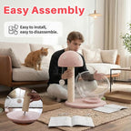 Mushroom Shaped Cat Scratching Post – Durable Sisal Material for Scratching, Climbing, and Energy Release – Stable Base, Ideal for Play and Sleep – Perfect for Active Cats and Kittens