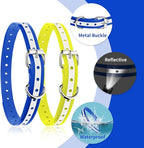 PaiPaitek Shock Collar Replacement Strap for Most of Training Collar, 3/4 Inch Dog Collar Replacement for Wireless Fence and Bark, Adjustable Waterproof TPU Collar Strap - 2 Pack