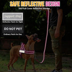 Lukovee No Pull Dog Harness & Leash Set - Heavy Duty Dog Vest Harness with Soft Padded for Medium Large Dogs, Adjustable Reflective Tactical Pet Harness for Easy Walk and Training (S, FU)