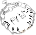 Adjustable Pinch Dog Training Collar Quick Release Buckle with Two Extra Links for Medium Dogs