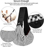 CUBY Dog and Cat Sling Carrier - Hands Free Reversible Pet Papoose Bag - Soft Pouch and Tote Design - Suitable for Puppy, Small Dogs Cats Outdoor