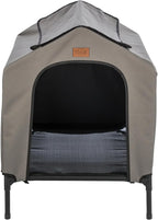 Trixie 2-in-1 Dog House and Bed - Elevated Indoor/Outdoor Tent with Removable Cover - Waterproof and Sun-Resistant - for Large Dogs up to 100 lbs - 39.4 x 35.4 x 48.8 in