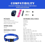 3/4 Inch Dog Shock Collar Replacement Strap with 2 Holes - Compatible with Most Brands of Ecollar Dog Fences and Training Collars, Blue