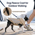 IECOii Dog Coat Waterproof - Adjustable Outdoor Dogs Cold Weather Coats & Reflective Winter Jacket with Broad Chest Breeds, Hunting Vest Jackets for Small Dogs, Rainy, Snowy, Khaki, Sizes M