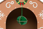 Furhaven Cardboard Cat House w/ Catnip for Indoor Cats, Ft. Scratching Pad & Hanging Toys - Decorated Gingerbread House Holiday Cat Scratcher Hideout - Christmas Print, One Size