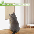 Natural Sisal Cat Scratching Mats 2 Packs,Cat Scratch Furniture Protector,Wall Mounted Wall Climbing Carpet, Horizontal Cat Scratcher Rugs Carpets Mats for Wall Couch Protection，23.6" Lx15.7 W
