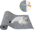Trimmable Cat Scratching Mat, 78.7""x15.8"" Self-Adhesive Cat Scratching Post Pad, Cat Tree Shelves Cover Replacement, DIY Versatile Protector for Steps, Couch and Furniture, Large, Gray