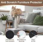 uxcell Self-Adhesive Cat Scratching Mat, 2 Roll 39.4" x 11.8" Couch Protector from Cat Claws for DIY Sofa, Wall, Doors, Cut Anti Cat Scratch Pad Carpet Mat, Black