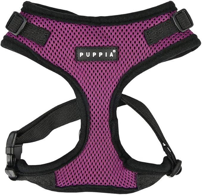 Puppia Authentic RiteFit Harness with Adjustable Neck, X-Large, Purple