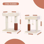 Flower Cat Tree with Large Hammock & Large Cat Scratching Post with Big Perch Double The Fun, Double The Comfort