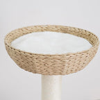PetPals® Pharaoh 5-Level Cat Tree with Recycled Paper Rope Baskets, Sisal Scratching Posts, Teaser Toy, Massager, Eco-Friendly Boho Cat Furniture for Cats Up to 15 lbs