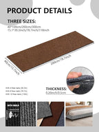 Cat Scratch Couch Furniture Protector, Adhesive Cat Scratch Pad Deterrent for Furniture, DIY Climbing Cat Scratcher Couch Protector from Cat Claws Scratching Mat for Indoor (Brown,78.7x15.8Inch)