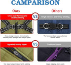Dog Winter Coat,Warm Jacket Paded Fleece Dog Vest with Built in Harness, Windproof Reflective Cozy Adjustable Snow Pet Coat Clothes with Zipper for Small Medium Large Dogs