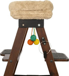 Stakmore Folding Cat Tree, Espresso – Hardwood & Plywood, No Assembly Required, Space-Saving Design