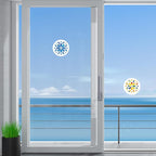 Screen Door Magnets Double Sided – Keep People, Kids, and Dogs from Running into a Screen Door. Saver - Robbins Aria Rainbow Flower