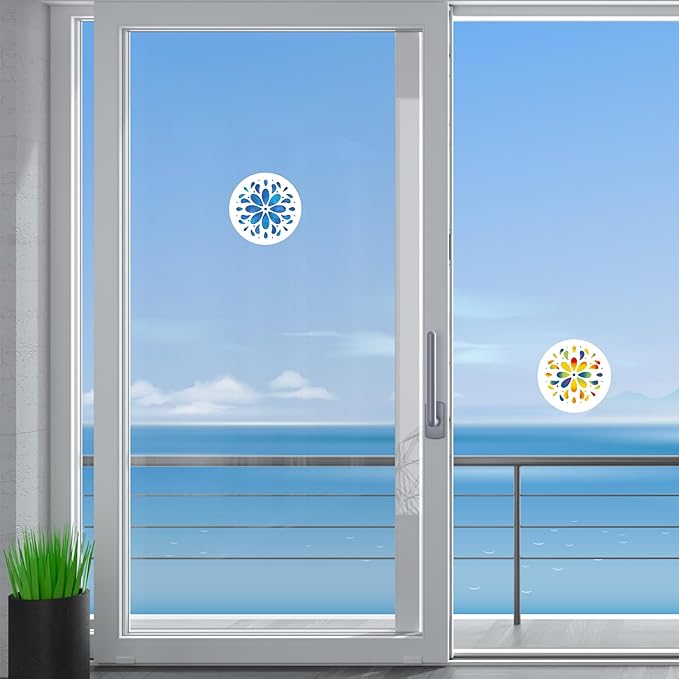 Screen Door Magnets Double Sided – Keep People, Kids, and Dogs from Running into a Screen Door. Saver - Robbins Aria Rainbow Flower