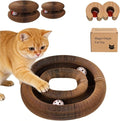 2 Pcs Kitty Kurls Cat Toy Magic Organ Cat Scratching Board, Foldable & Reversible Infinity Style Interactive Kitty Kurlz Cat Scratcher for Indoor Cats Twisty Paws Cat Toys, Kitten Cats Accordion Toy