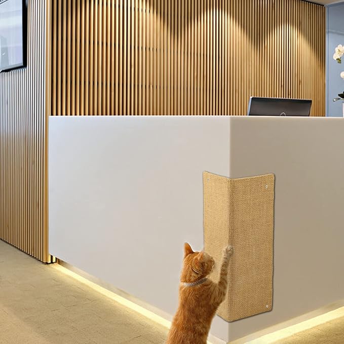 Hutpet 2Pcs Packing Foldable Cat Scratcher Board,Sofa Wall Corner Cat Scratching Pads, Horizontal Cats Scratcher Guards for Furniture Wall Cat Scratchers for Indoor Cats