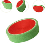 Sisal Round Cat Scratching Board Scratcher Bowl for Indoor Cats Wear Resistant Fruit Scratch Board for Kitty Kitten, Watermelon