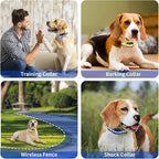 PaiPaitek Shock Collar Replacement Strap for Most of Training Collar, 3/4 Inch Dog Collar Replacement for Wireless Fence and Bark, Adjustable Waterproof TPU Collar Strap - 2 Pack